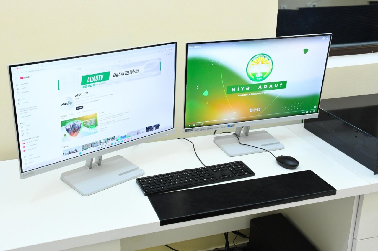 ADAU TV-nin müasir internet televiziyasının studiosu istifadəyə verilib - FOTOLAR